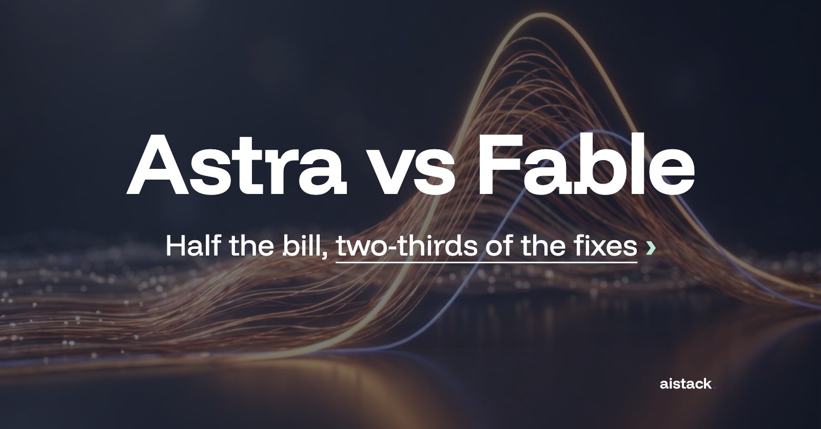 Fable 5.1 vs. Astra for coding: Fable 2X more expensive per task but solves more